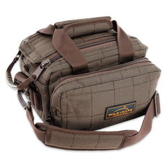 Wild Hare sport shooting duffle bag top view showing rugged water resistance for field use