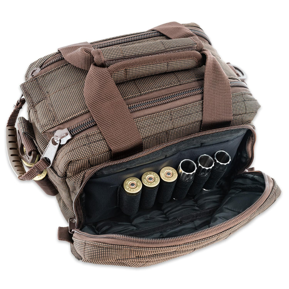 Wild Hare duffle bag double zip top with rubber puller for easy access