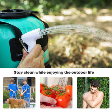 Wild Heart outdoor setup in black shows versatile cleaning on the go.