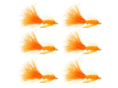 Wild Water bead-head orange woolly bugger, versatile trout fly for rivers and ponds.
