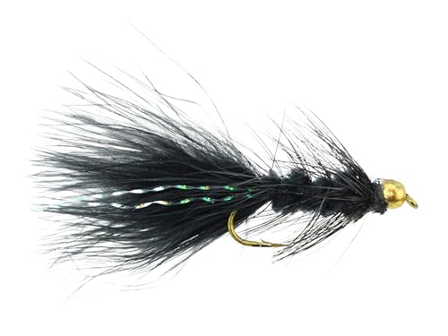 Wild Water black wooly bugger streamer detail helps attract trout and bass