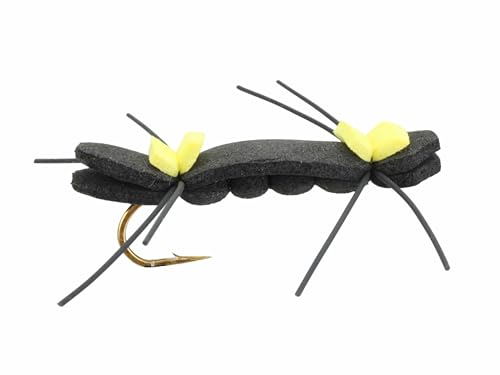 Wild Water foam fly closeup showing rubber legs in motion for lifelike action.