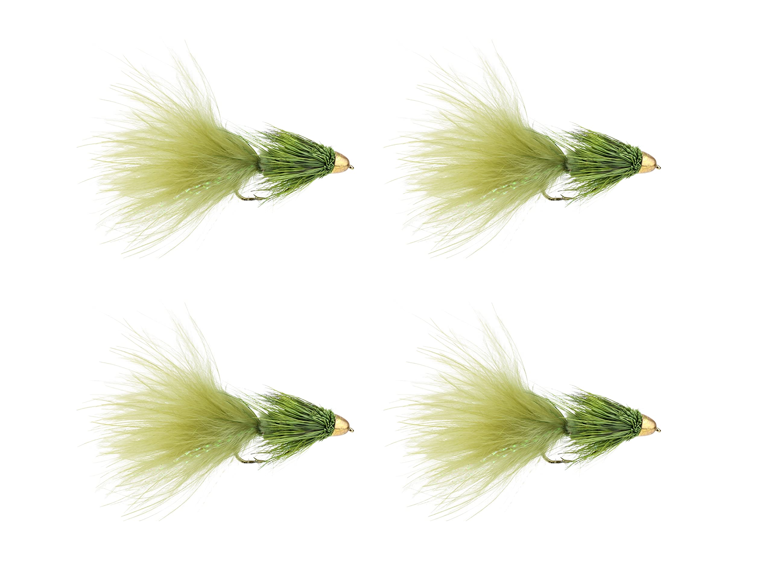 Wild Water cone head olive Wooly Bugger size 8, deep-water trout lure.