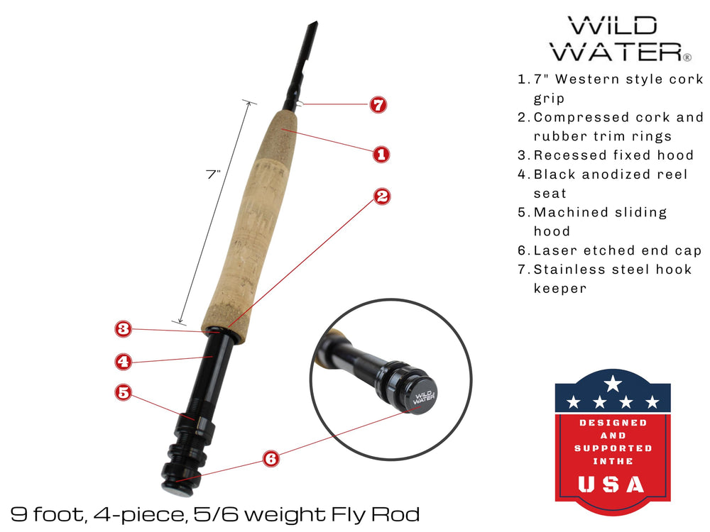 Cork handle provides a comfortable grip during long practice sessions.