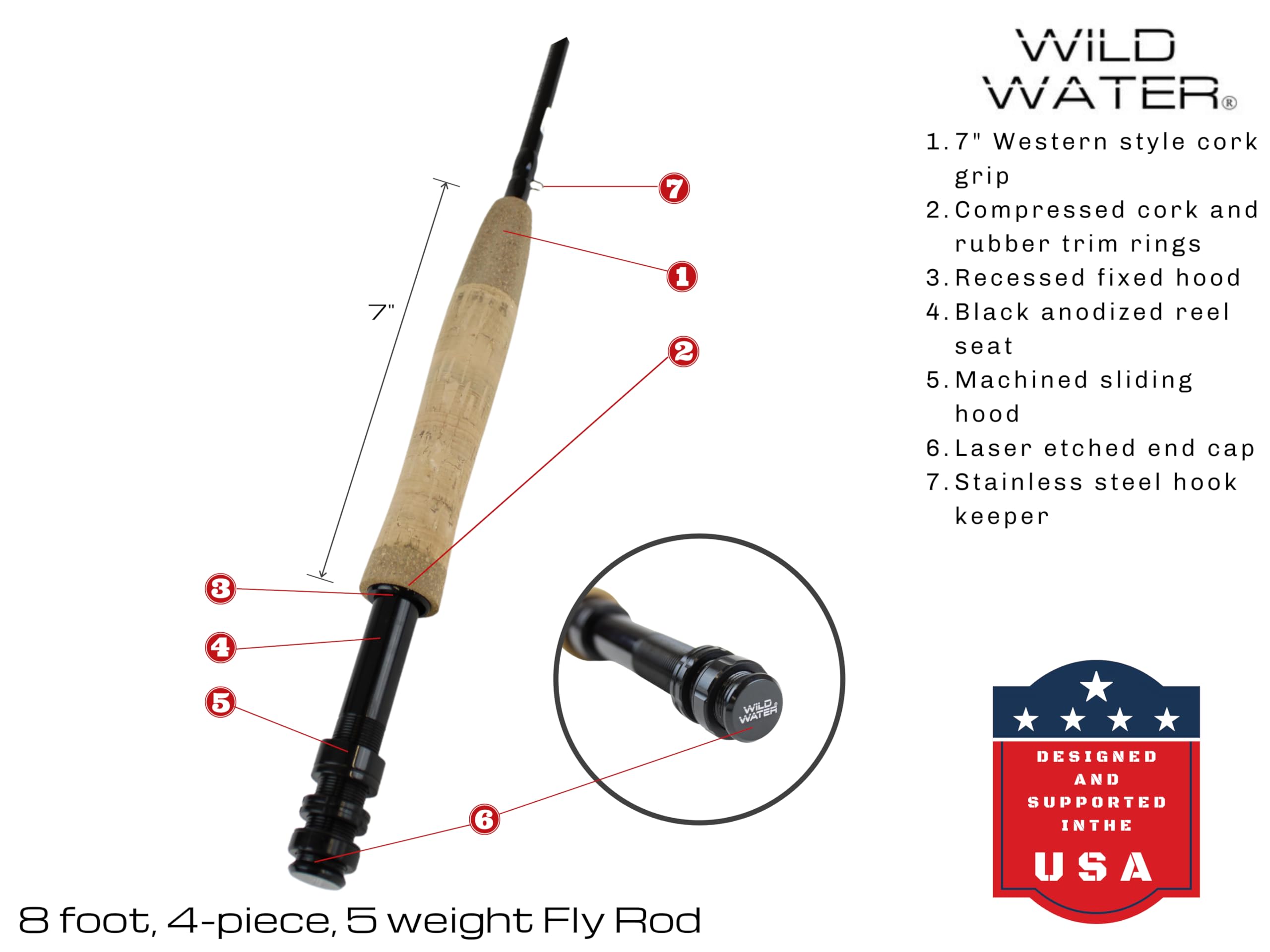 Wild Water Deluxe waterproof fly box keeps flies dry and organized.