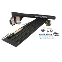 Wild Water deluxe rod 9ft 5-6wt ready for versatile freshwater fishing.