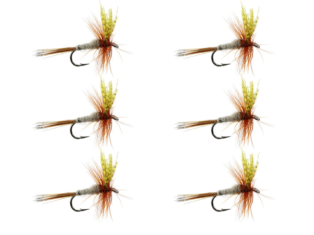 Wild Water dry fly Hendrickson size 14 close-up, lifelike patterns ideal for surface-feeding trout.