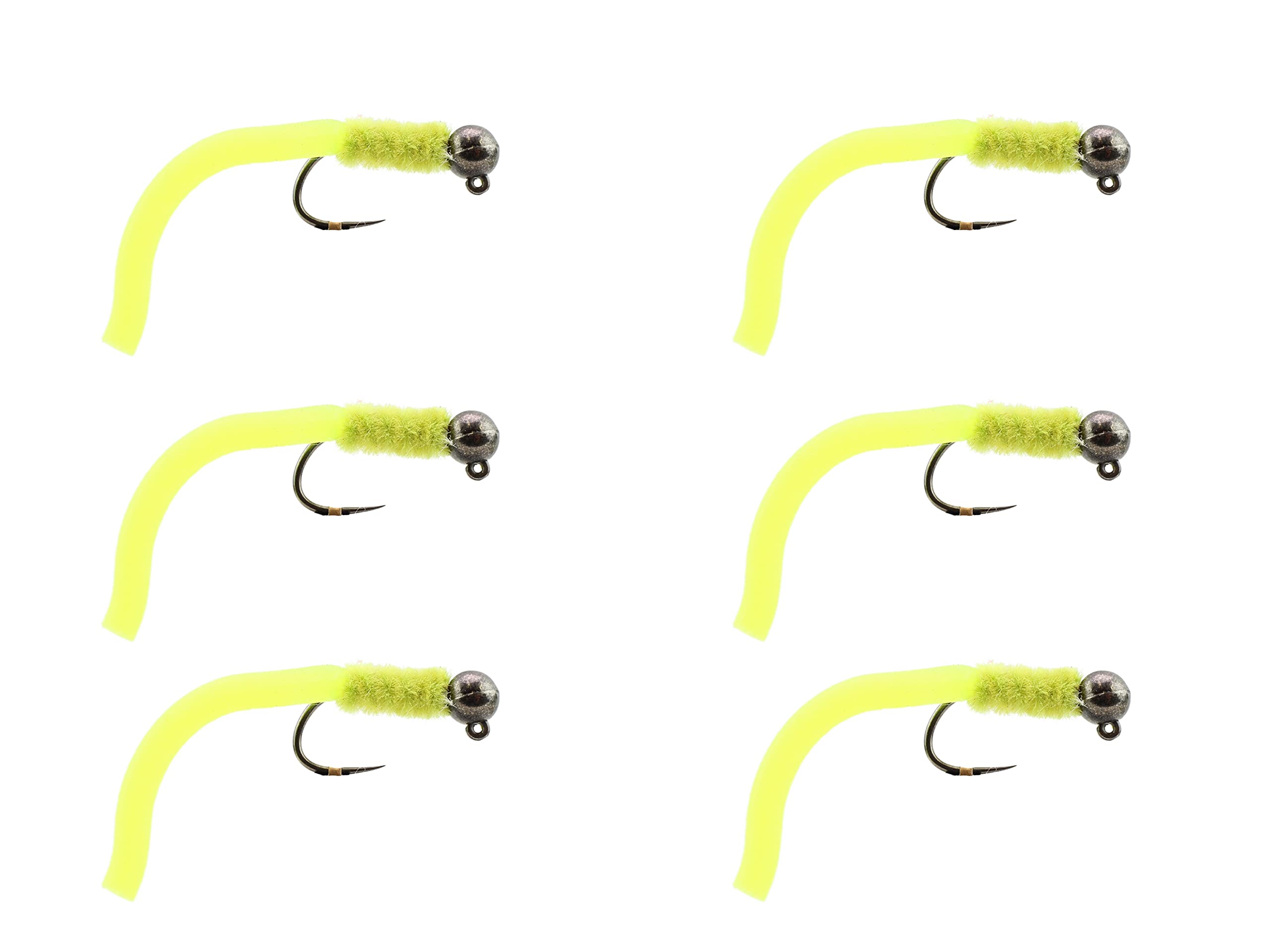 Wild Water fast-sinking squirmy worms with tungsten bead head in action