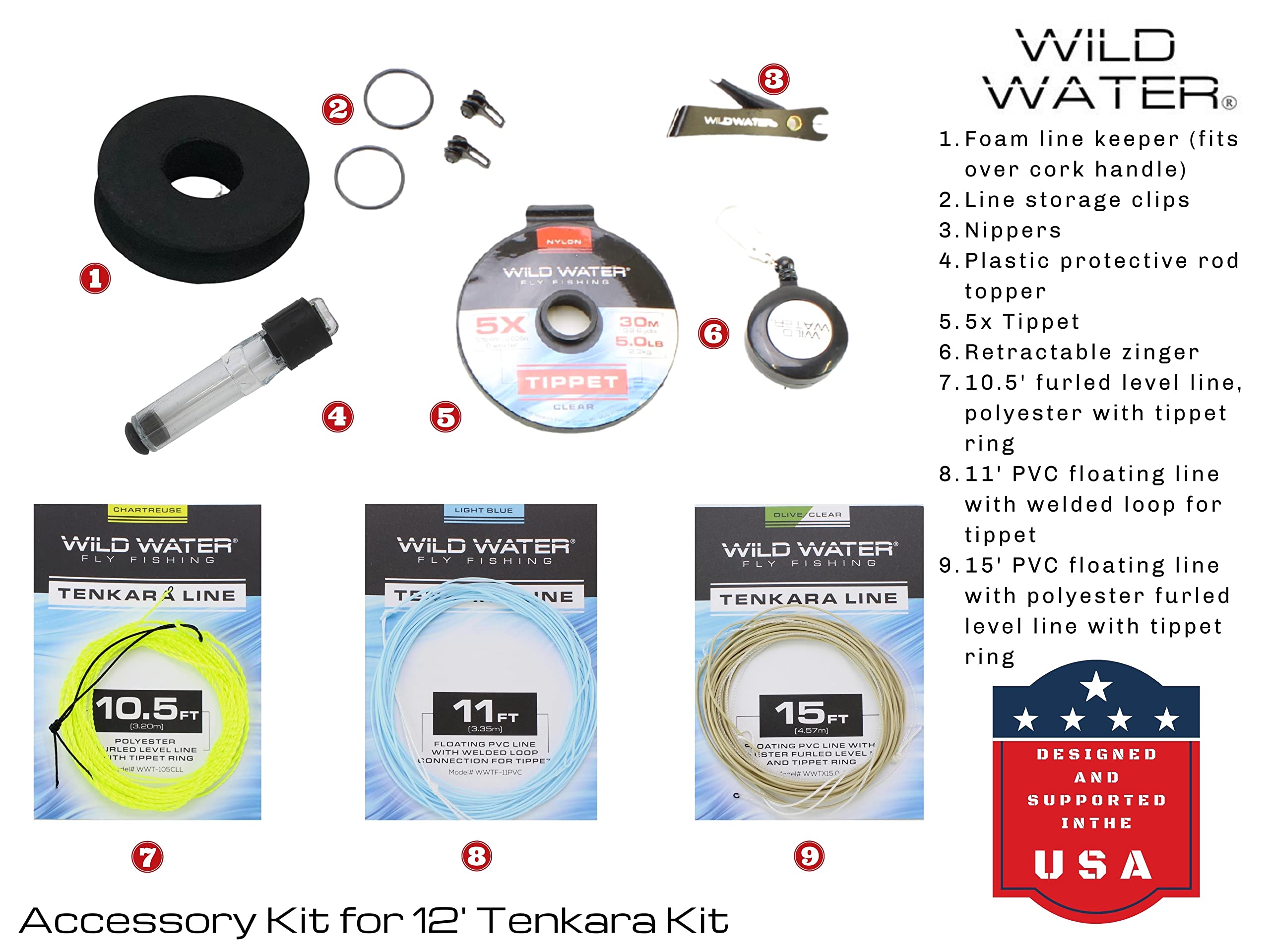 Wild Water hybrid tenkara line 15ft with floating and furled features.