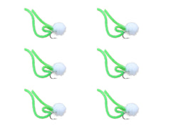 Wild Water Lime Green Egg Juan Fly close-up pattern for trout and salmon
