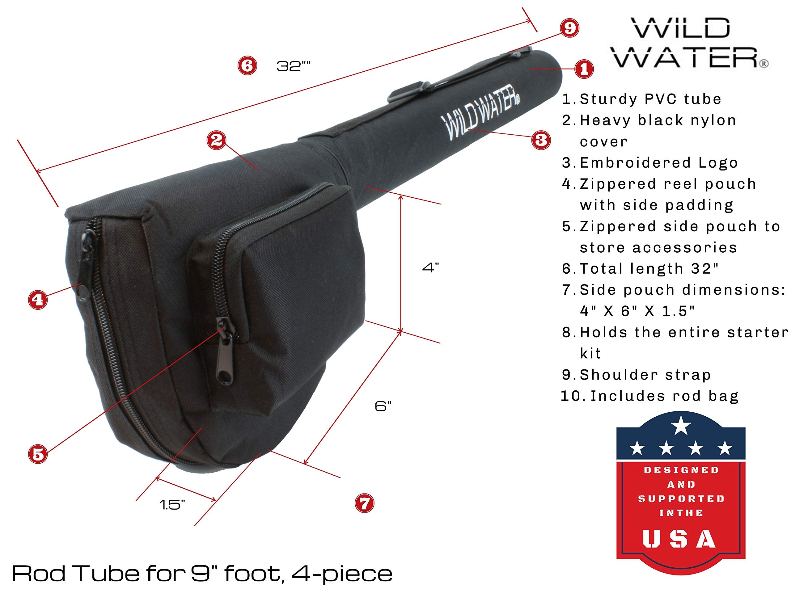 Wild Water retractable reels offer easy storage and quick retrieval while casting