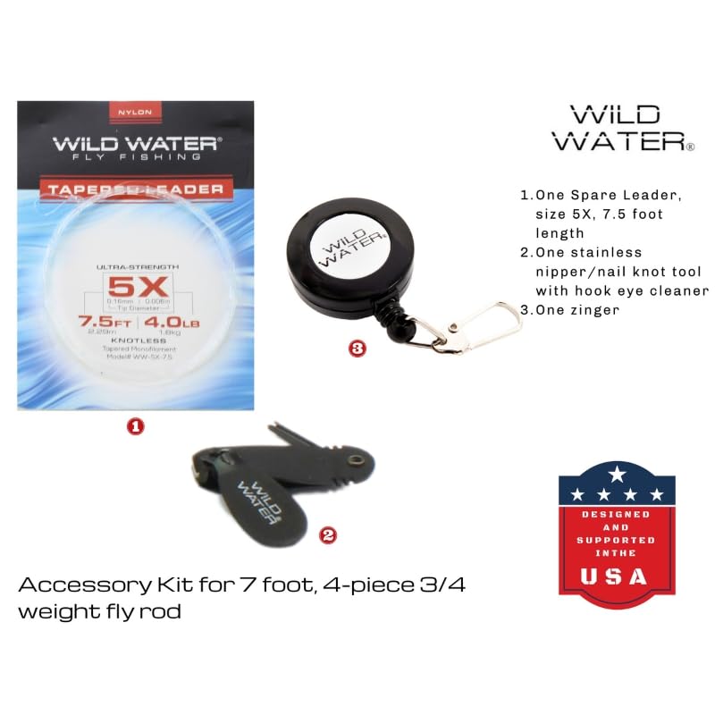 Wild Water rod case and reel bag simplify travel and storage after fishing.