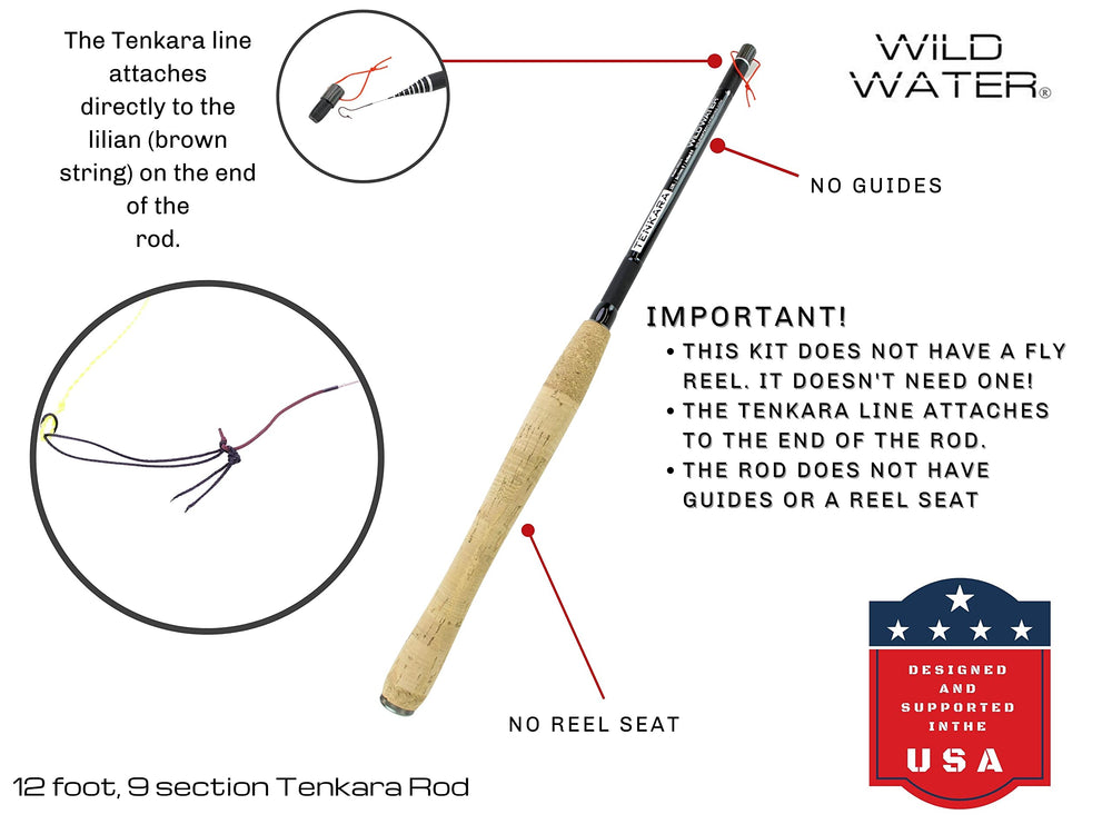 Wild Water rod case shown with strap for easy transport on hikes.