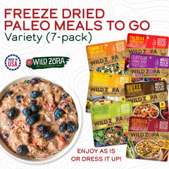 Wild Zora chicken and vegetables pack highlights lean protein.