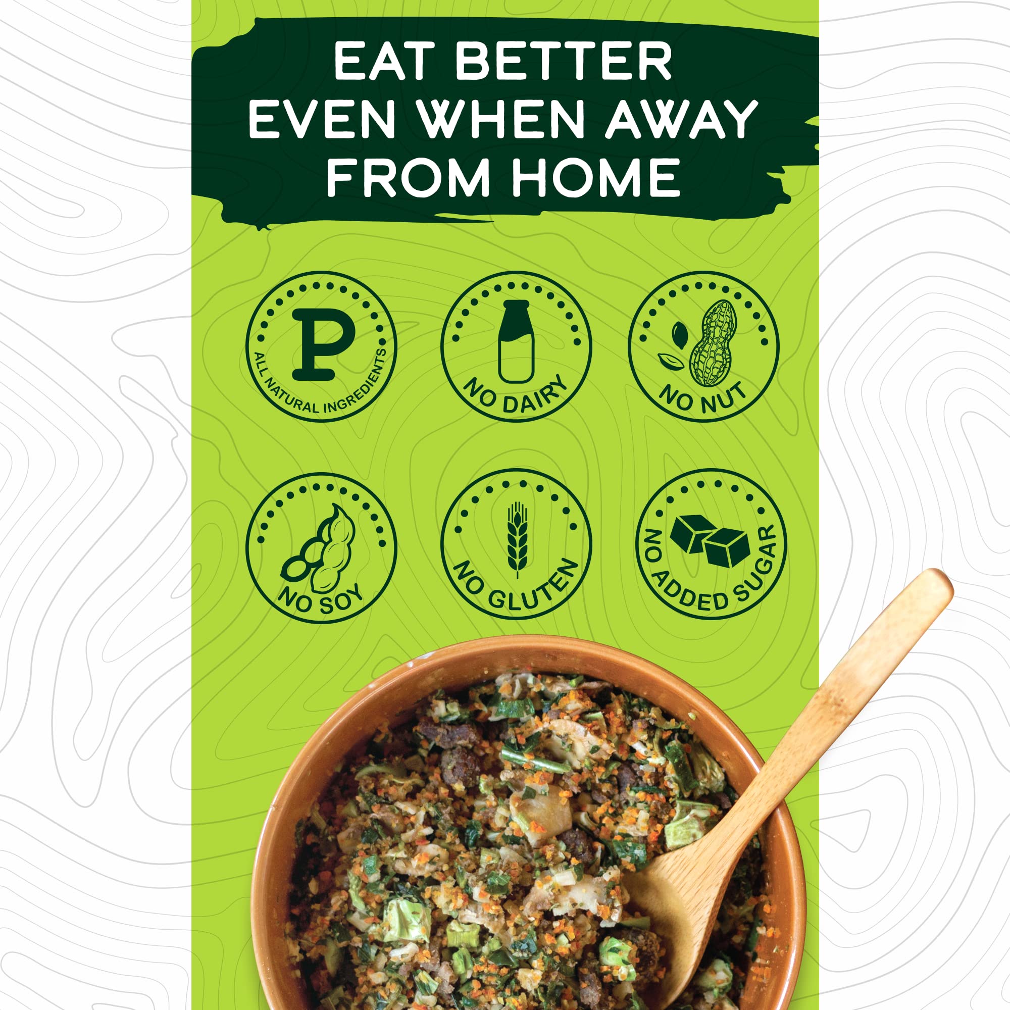 Wild Zora grass-fed beef meal emphasizes protein-rich backcountry option.