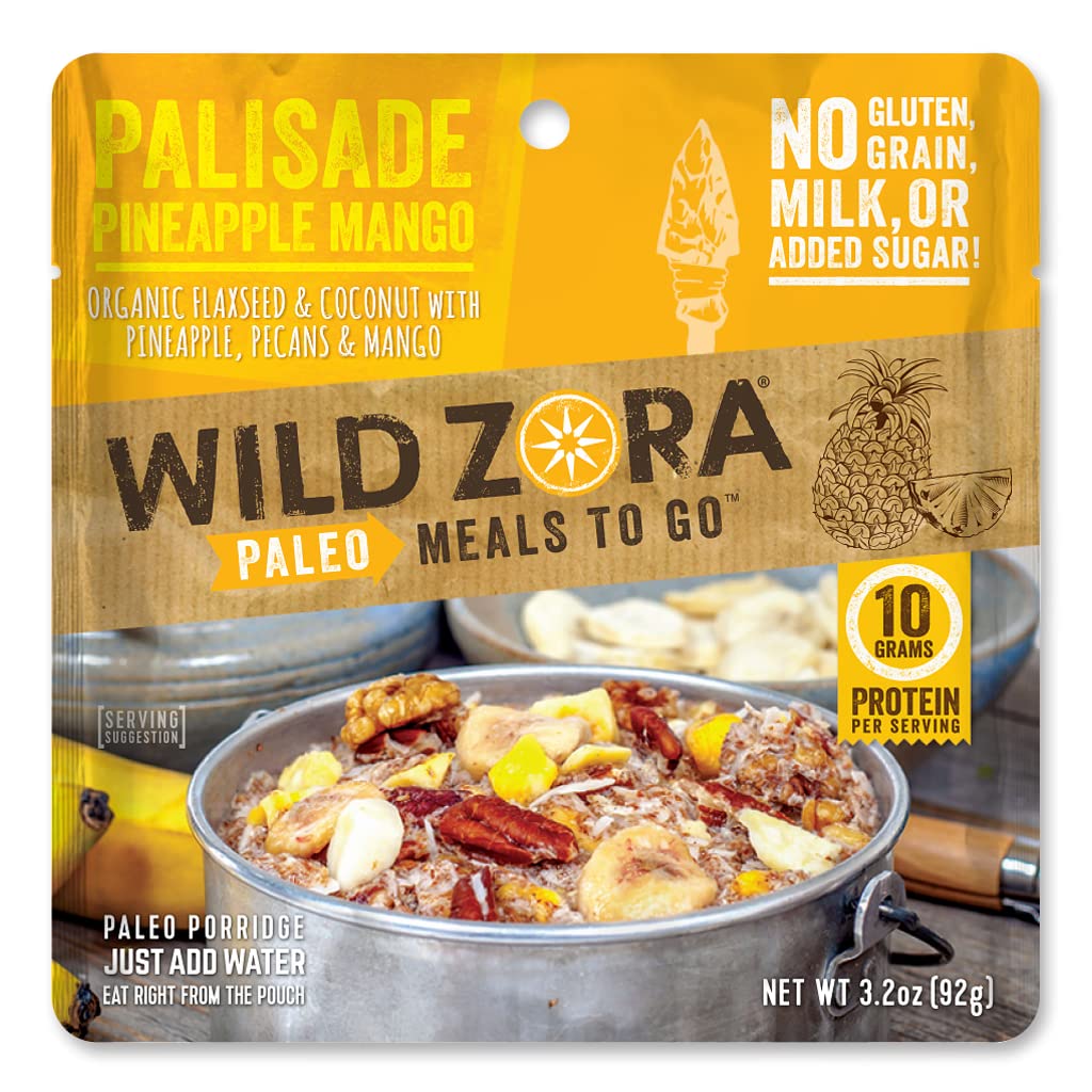 Wild Zora Palisade Pineapple Mango ingredients, real food for outdoor meals.