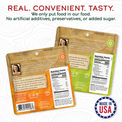 Wild Zora ready-to-eat meal pouch shows quick camping fuel.
