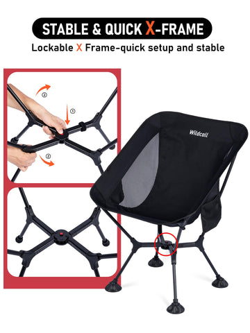 WildCall aerospace 7075 aluminum frame promises strong support up to 264 lbs.