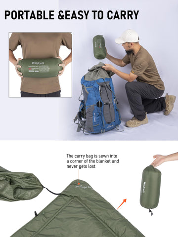 WildCall built-in carry bag doubles as a travel pillow.