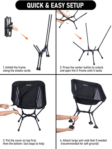 WildCall ergonomic-seat with breathable side mesh keeps you cool during long days.