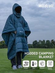 WildCall ultralight packable blanket fits in a compact travel bag.