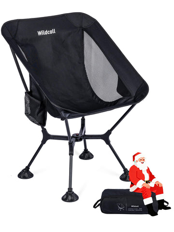 WildCall lightweight folding chair with quick-setup feature delivers instant campsite comfort.