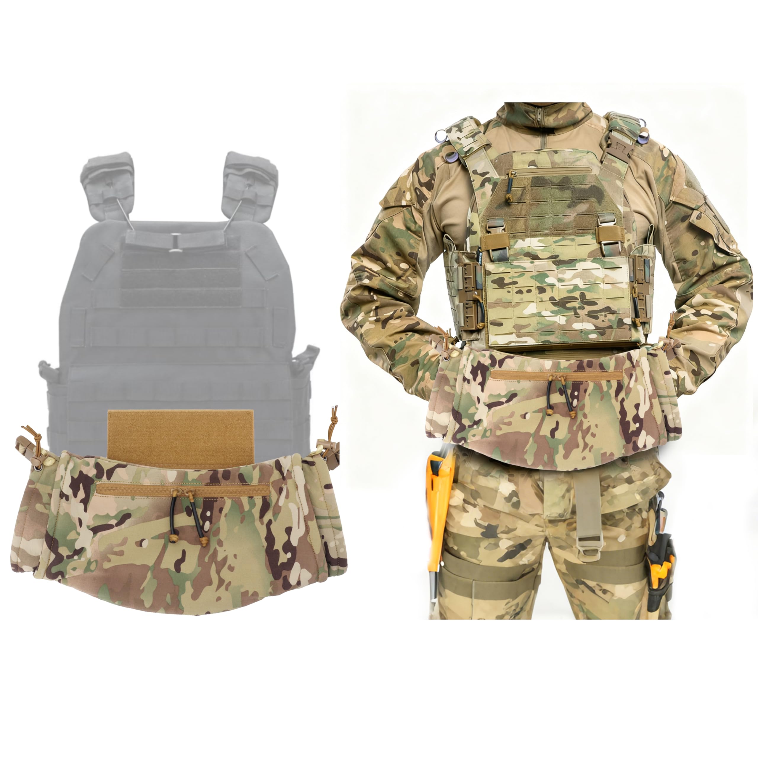 WildeLight tactical hand warmer pouch vest-attachment panel enables easy access.