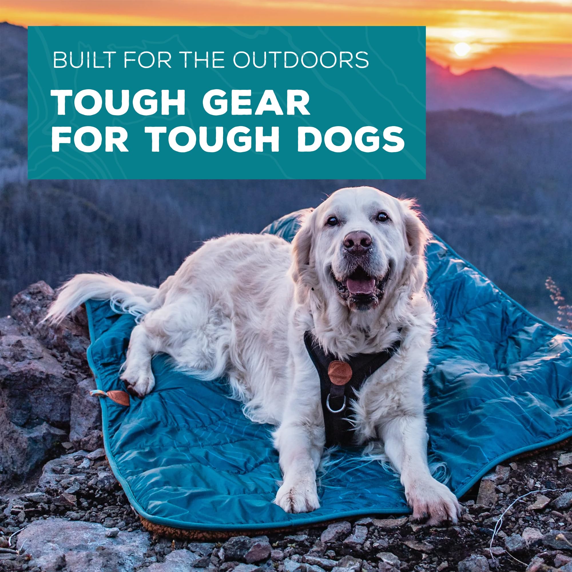 Wilderdog blanket spread on grass for a roomy dog-friendly picnic area.