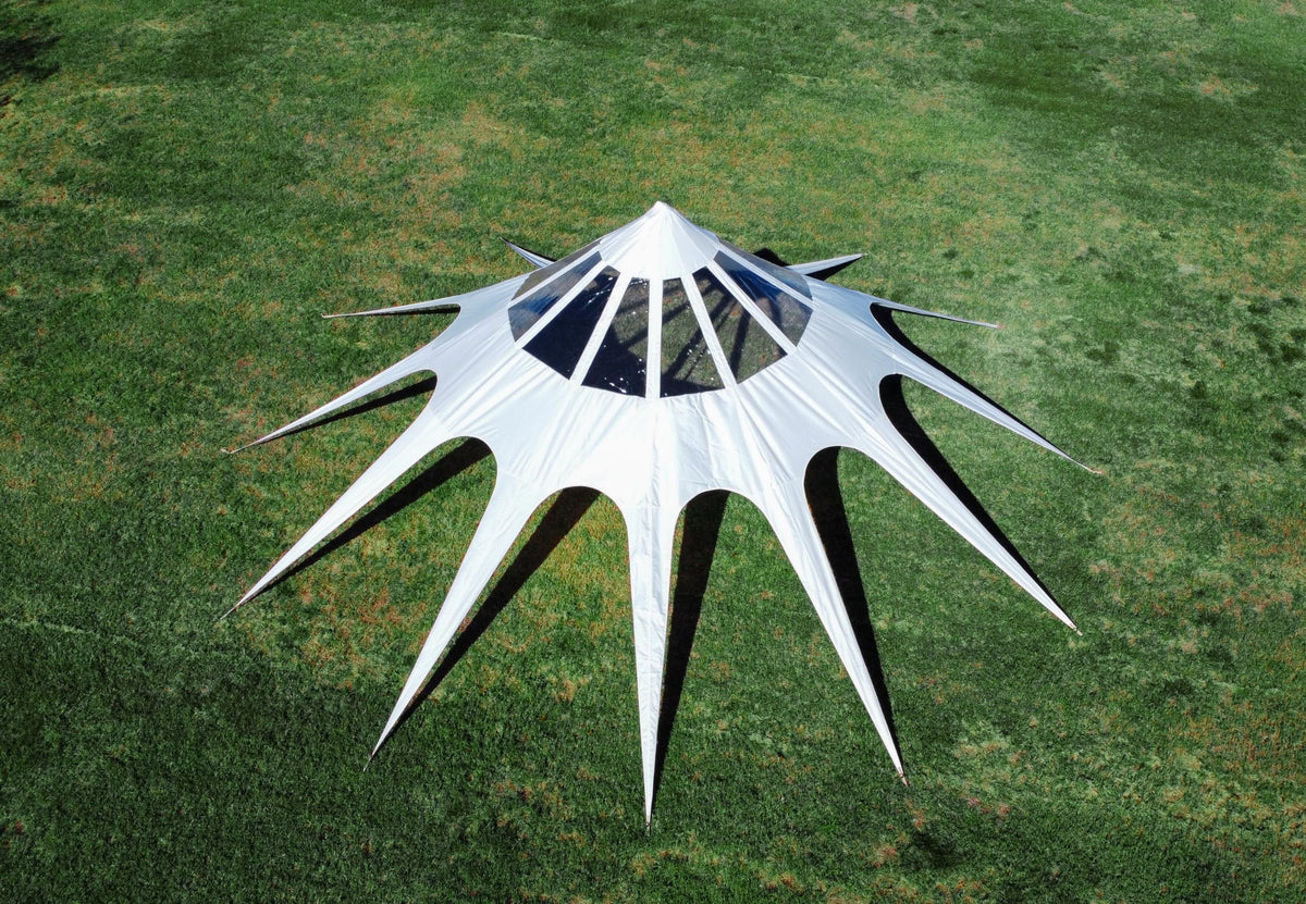 Wilderness Resource Astral Cover 13-foot setup provides added protection against harsh weather