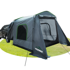 WildFinder SUV Tent exterior door view showing spacious entry for family camping comfort.