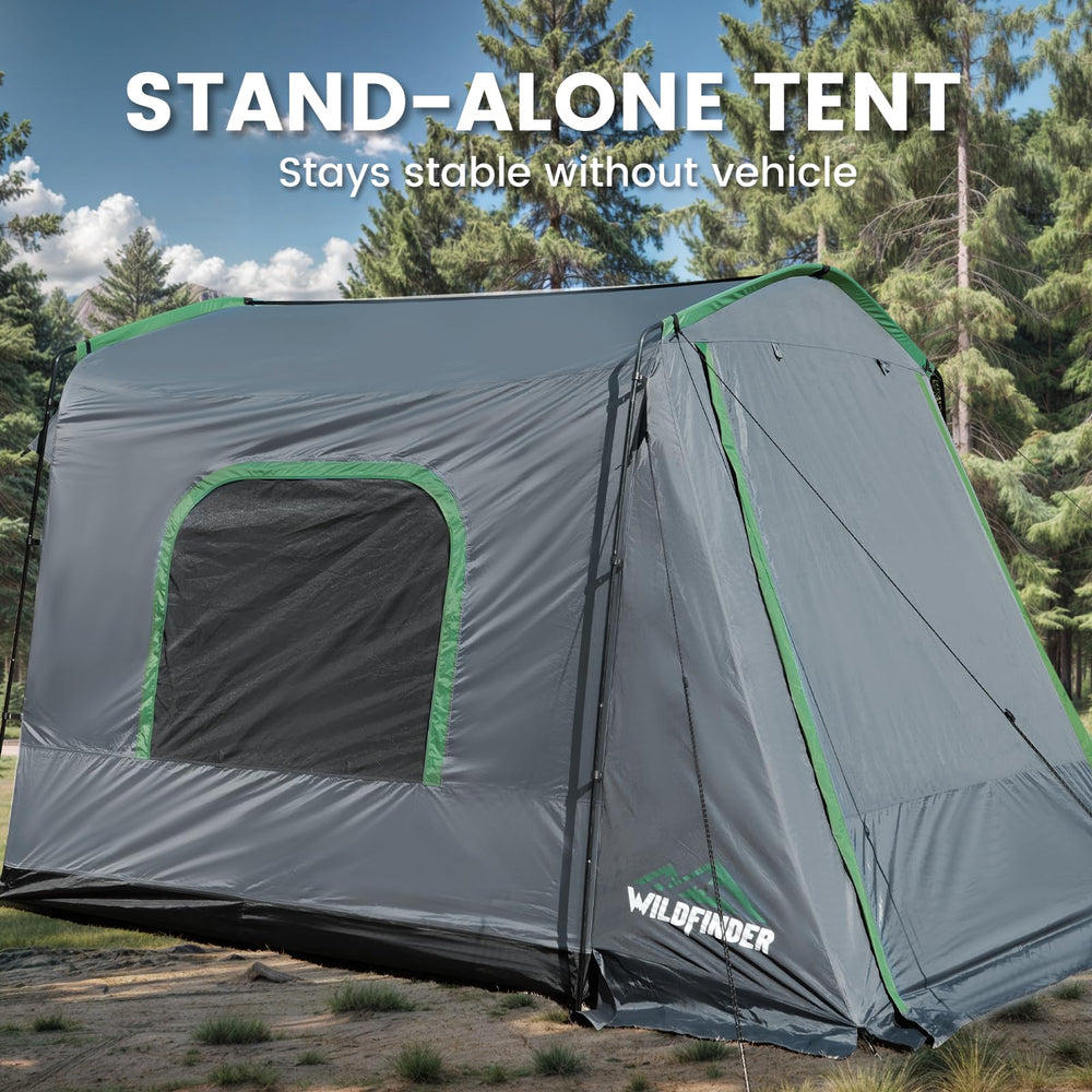 WildFinder SUV Tent family camping setup supports flexible use with different vehicles.