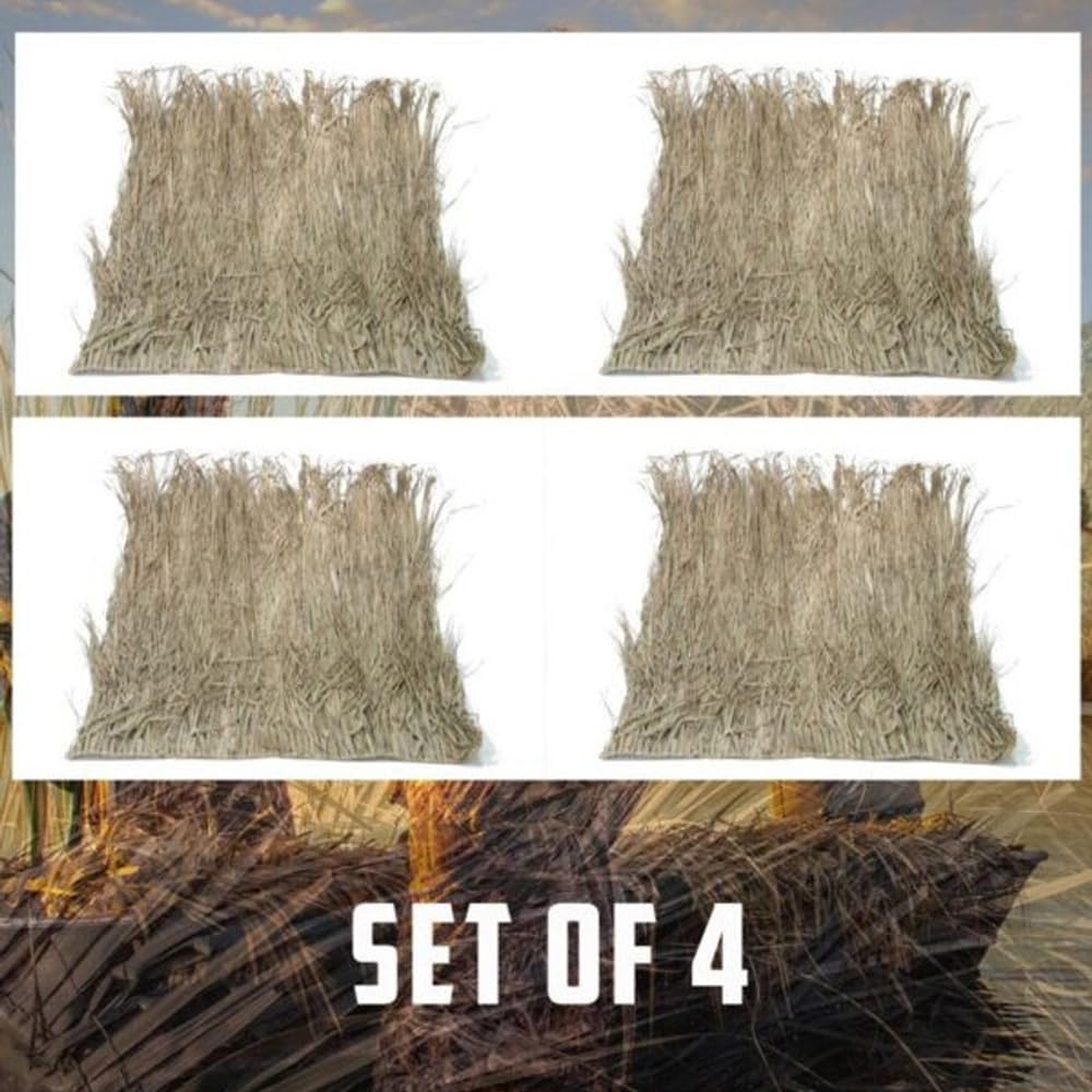 Wildfowler Grass Mats Wildgrass Camouflage panel with green base and dark over-dye for low-light breakups