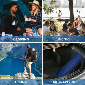 WILD FUN camping scene with the pad ready for a two-person night