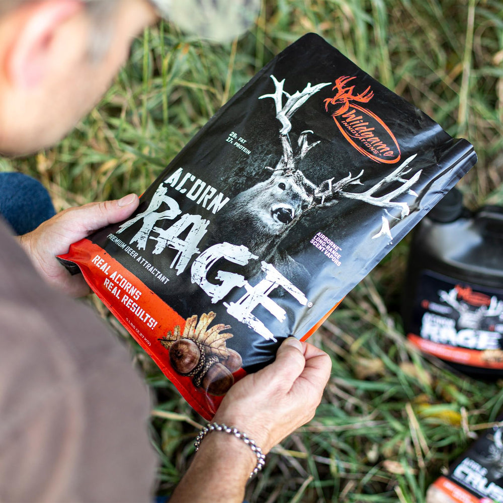 Wildgame Innovations Acorn Rage ready to use straight from the bag.
