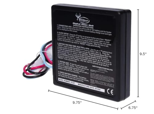 Wildgame Innovations LCD with battery charge indicator for real-time power checks.