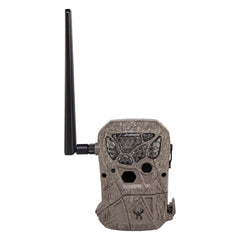 Wildgame Innovations Encounter Cell camera front view showing cellular connectivity for remote scouting.