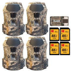 Wildgame Innovations Terra Extreme 14MP IR trail camera Mossy Oak camo captures wildlife surveillance at dusk