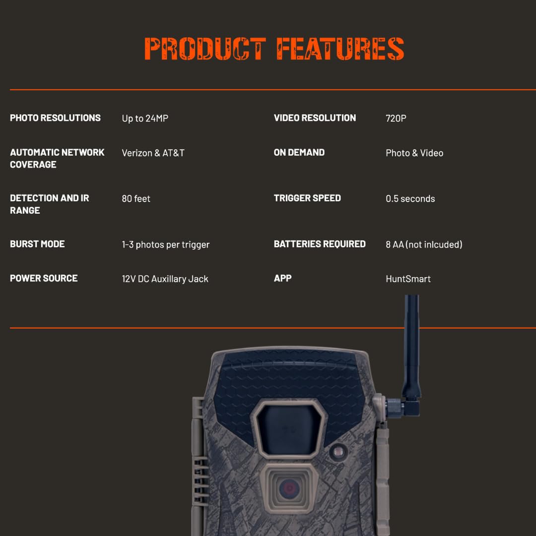 Wildgame Innovations Terra XT 2.0 80-foot range image demonstrates wide-area detection for surveillance.