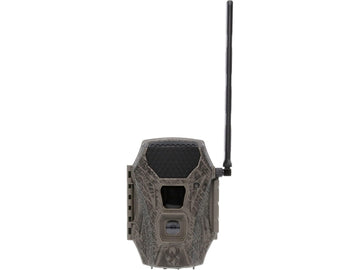 Wildgame Innovations Terra Xt camera front view enabling fast QR-code setup for quick activation.