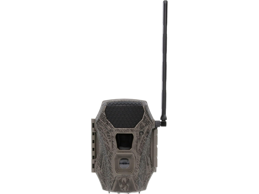 Wildgame Innovations Terra Xt camera front view enabling fast QR-code setup for quick activation.