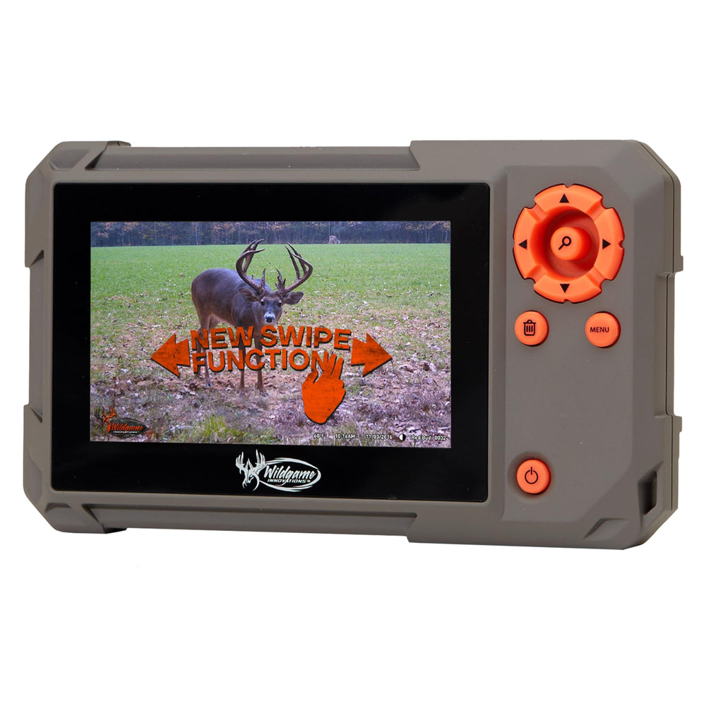 Wildgame Innovations Trail Pad Swipe display for quick in-field camera footage review.
