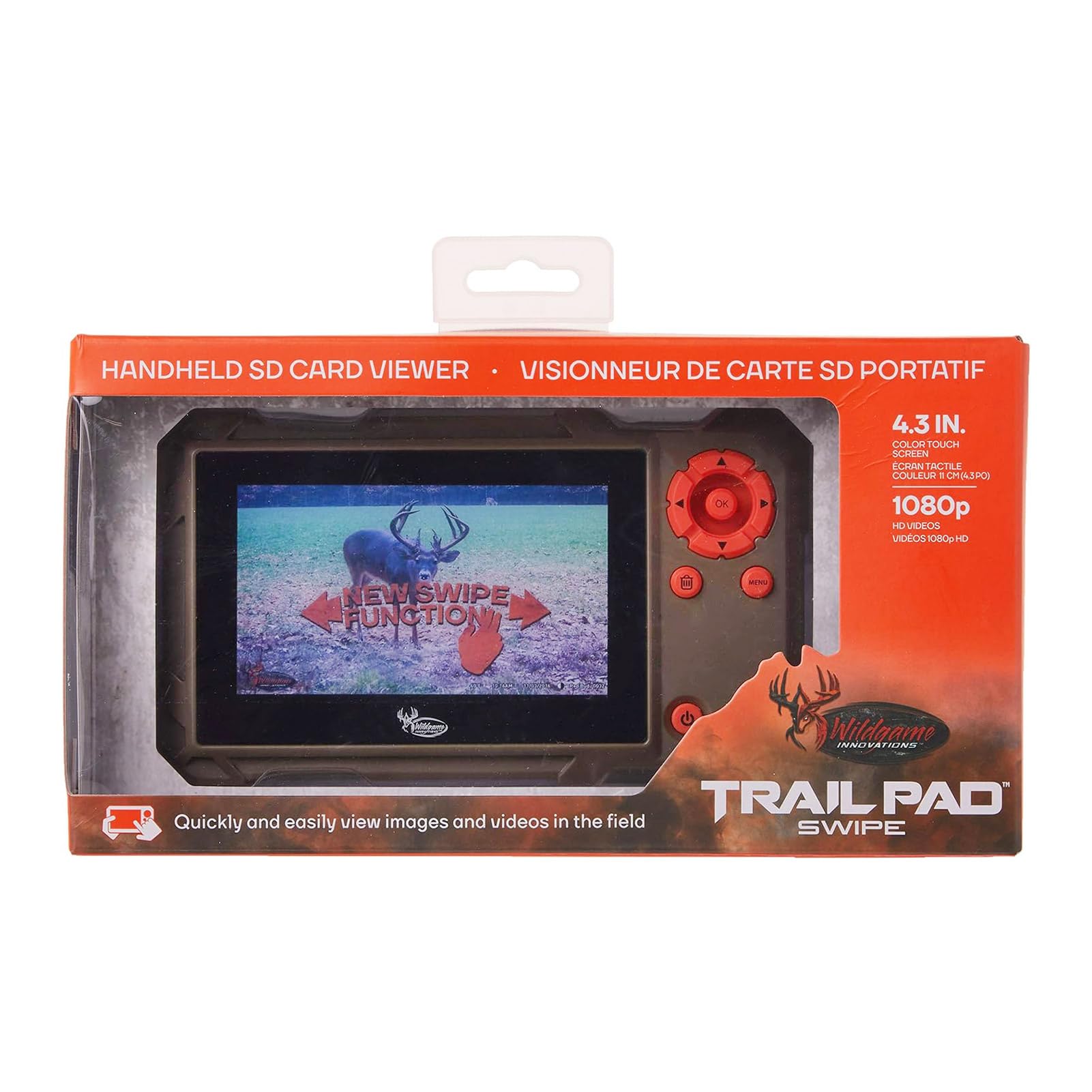 Wildgame Innovations Trail Pad Swipe zoom helps inspect wildlife details on-screen.