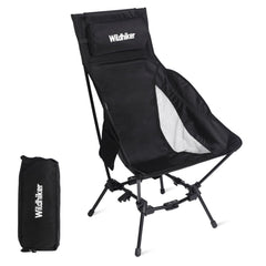 Wildhiker portable high back chair backrest delivers supported comfort outdoors.