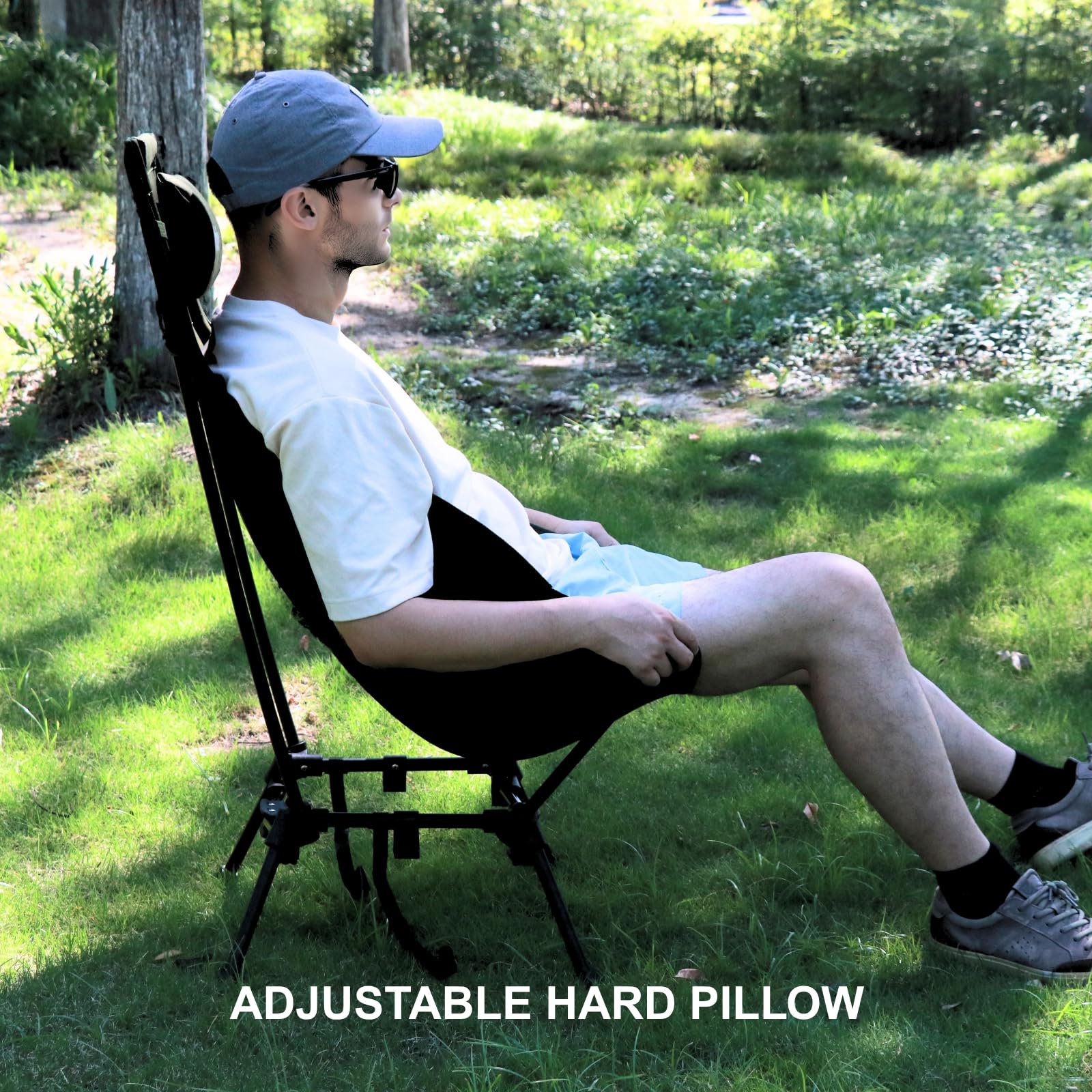Wildhiker chair with side pocket and cup holder keeps essentials close.