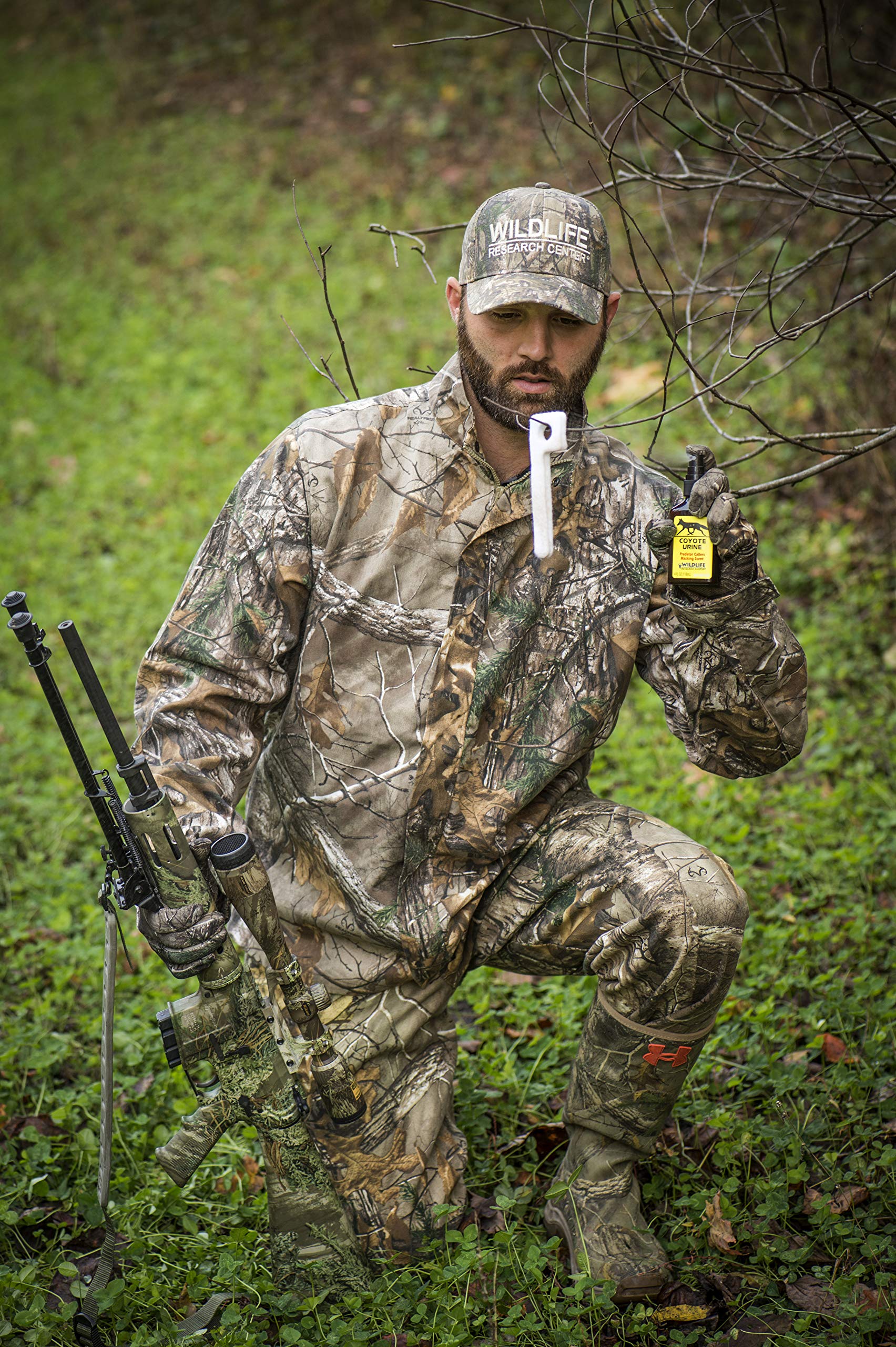 Wildlife Research Center coyote urine field application for trapping or predator calls