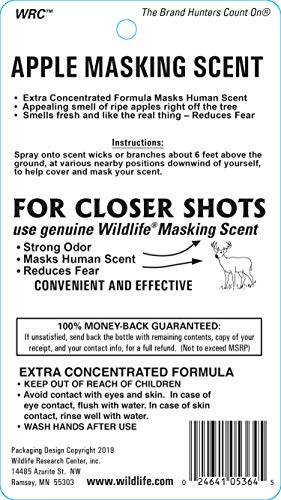 Easy spray on scent wicks and vegetation for quick coverage.