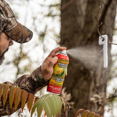Wildlife Research Center Aerosol spray on foliage around blinds