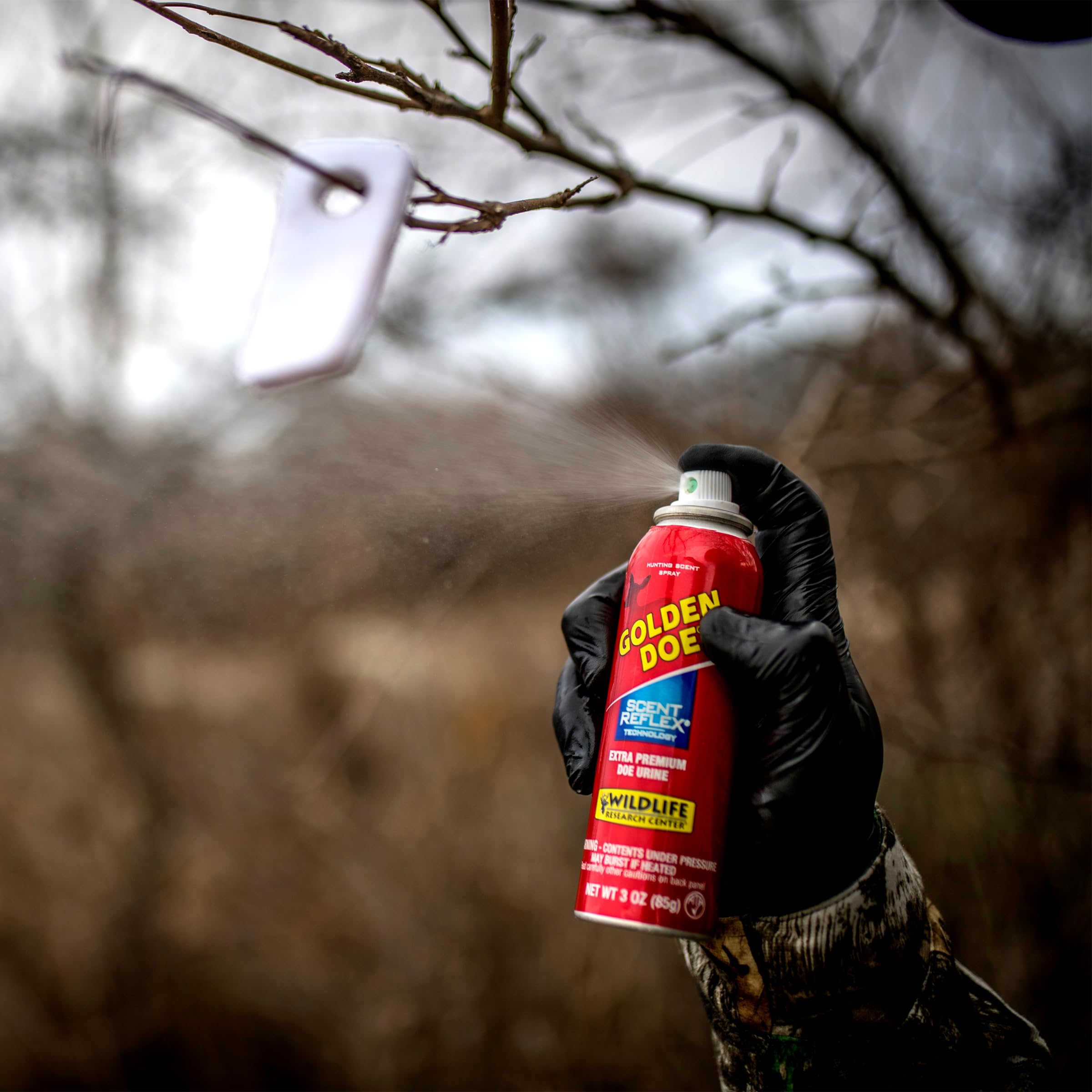 Wildlife Research Center Bag-on-valve technology keeps scent quality intact during use.
