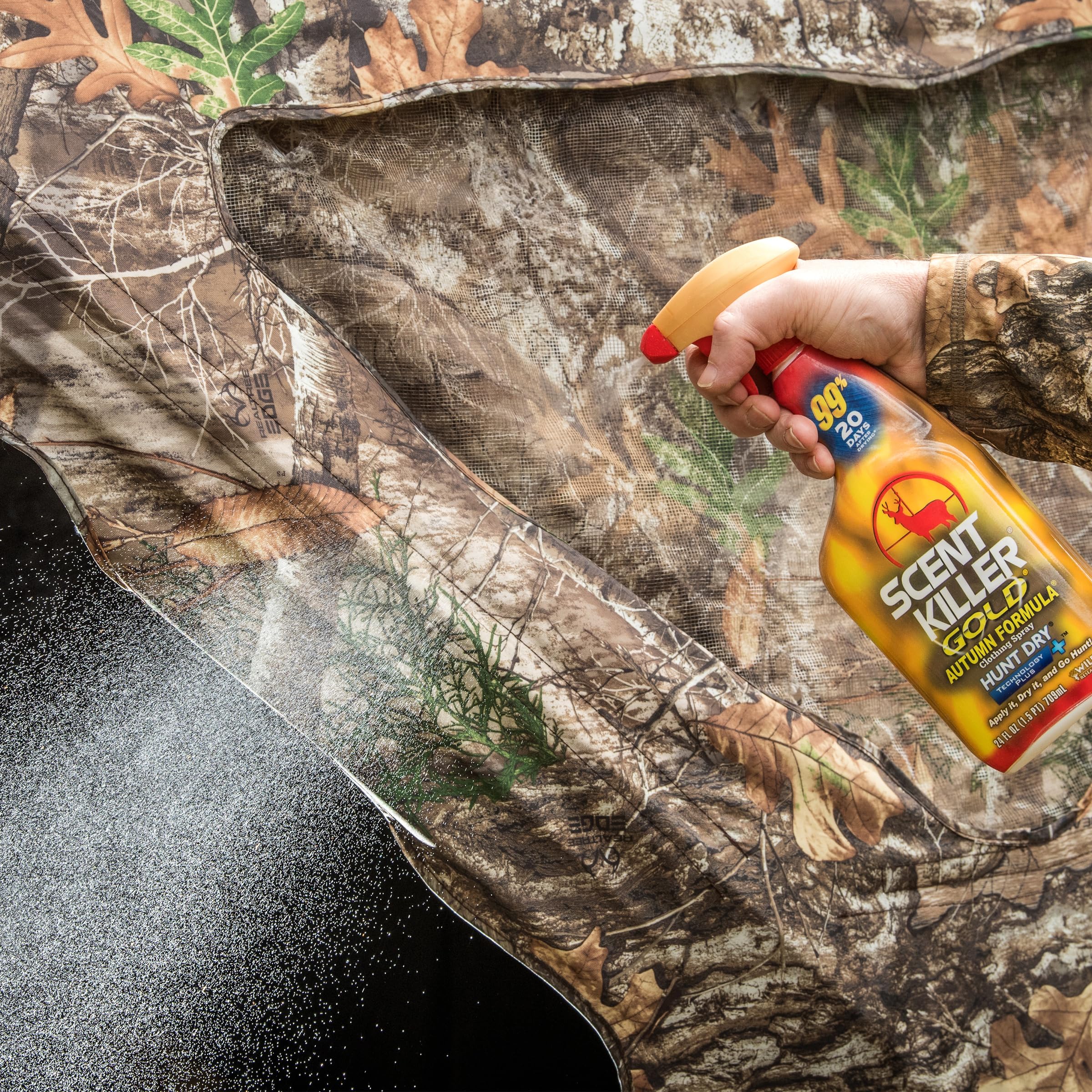 Deer elk big game hunts benefit from Scent Killer Gold odor control.