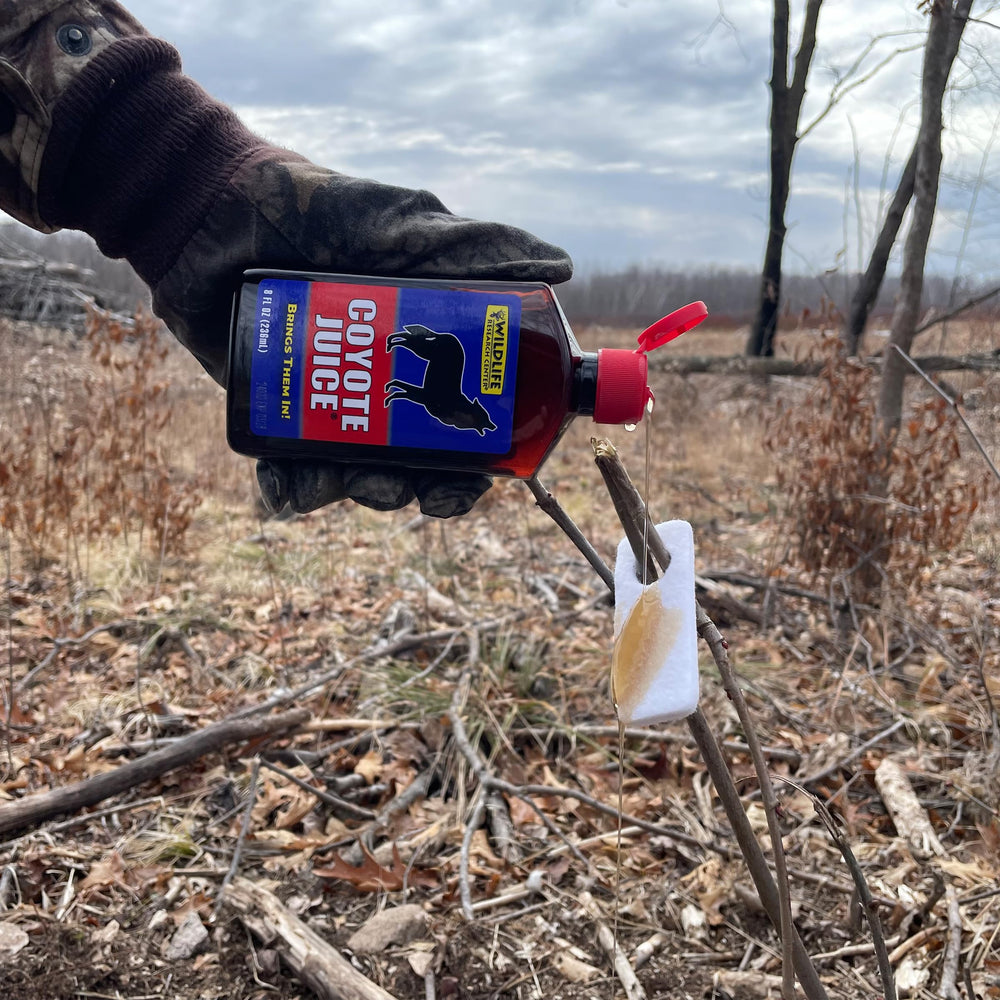 Field use scene with Wildlife Research Center predator scent